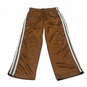 BDG Brown Track Pants with White Side Stripes